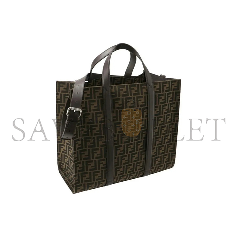 F**di ff jacquard shopper fabric multicolor 7va390ag0mf19kw (42*35*19cm)